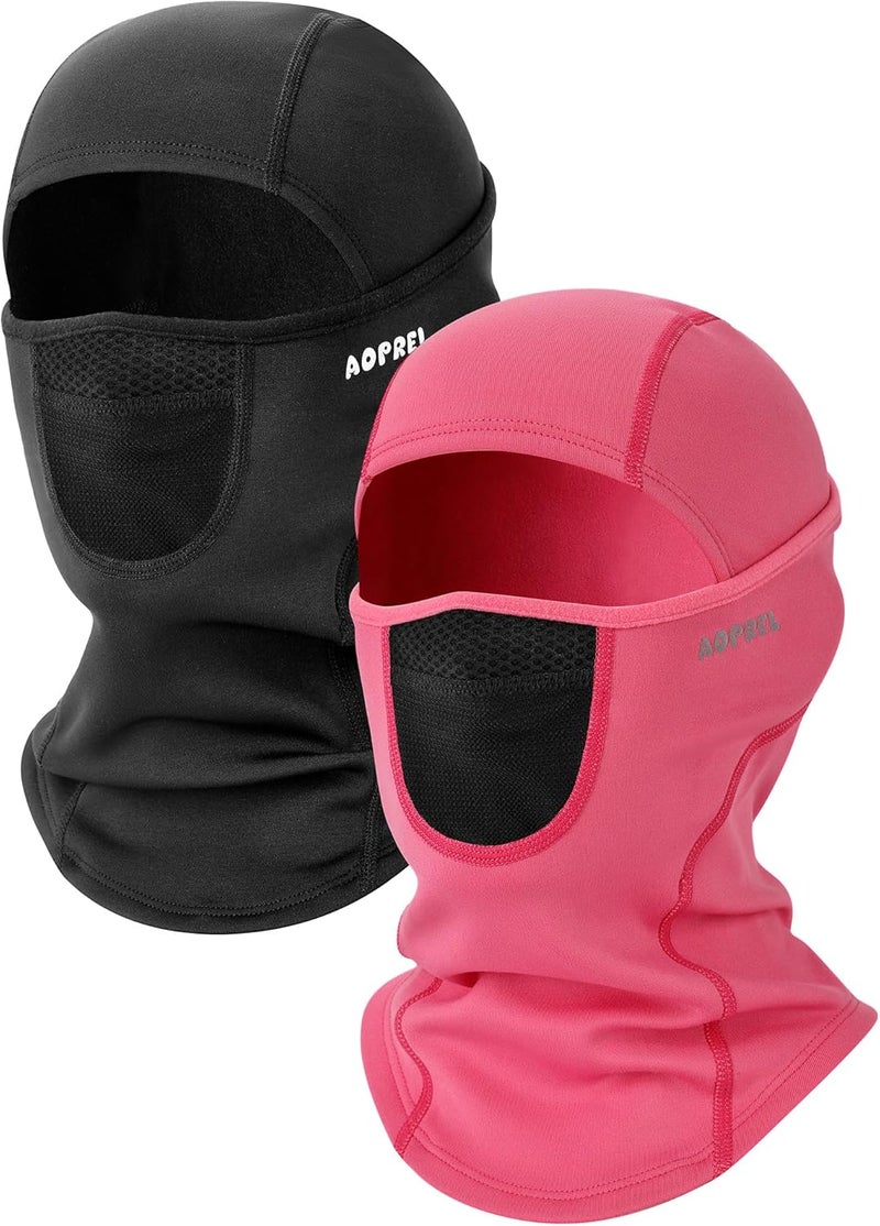AOPREL Kids Balaclava Ski Mask with Breathable Holes, Windproof Fleece Full Face Mask for Cold Weather Boys Girls - Image 1